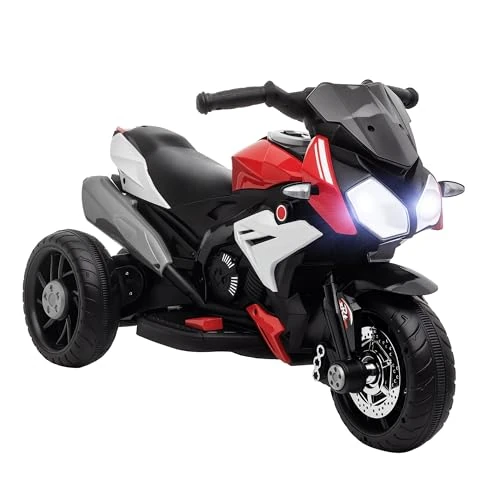 Offerta a tempo: HOMCOM Moto Elettrica per Bambini 3-5 Anni Max 25kg 3km/h 86x42x52 cm Rossa - 3% da 74.95 € a 73.07 €