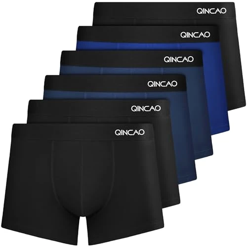 Zeitlich begrenztes Angebot: QINCAO Boxershorts Herren 6 Pack aus Baumwolle, Weich & Komfortabel von 19.99 € auf 16.99 € (15% Rabatt)