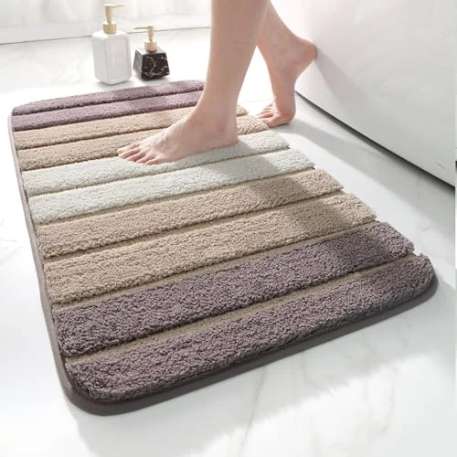 Offerta a tempo: DEXI Tappeto Bagno 50 x 80 cm, Microfibra Antiscivolo, Beige - 0.00% da 29.99 € a 29.99 €