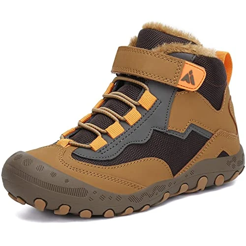 Limitiertes Angebot: Mishansha Winterschuhe Jungen Mädchen Winterstiefel Kinder Schneestiefel Warm Winter Stiefel Winterboots Schneeboots Kinderstiefel Thermostiefel Wanderschuhe Braun Schwarz,Gr.33 von 44.99 EUR auf 32.99 EUR (Spare 27%)