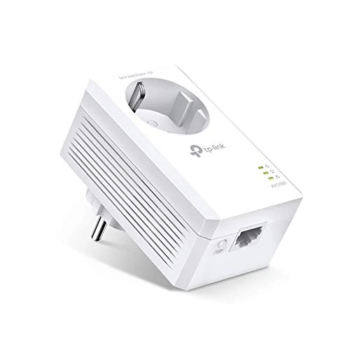 TP-Link TL-PA7017 P AV1000 Adaptateur Powerline Gigabit avec Prise (1 Port Gigabit, Plug and Play, économie d'énergie, Compatible avec Tous Les adaptateurs Powerline Courants) Blanc