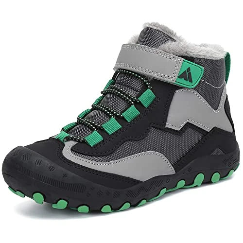 Oferta limitada: Mishansha Botas Niña Invierno Botas Nieve Niño Impermeables Botas de Nieve Botines Forradas Invierno Botas Trekking Senderismo Zapatos Invierno Zapatillas Nieve Negro Gris,Gr.27 de 44.99 EUR a 32.99 EUR (ahorro 27%)
