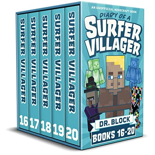 Diary of a Surfer Villager, Books 16-20: (a collection of unofficial Minecraft books) (Complete Diary of Jimmy the Villager Book 4)