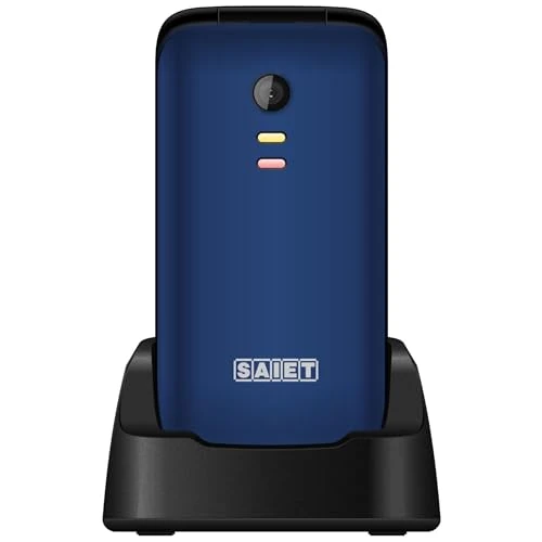 Offerta a tempo: SAIET - Cellulare per Senior Facile e Intuitivo da Usare SCUDOtre - Telefono per Anziani con Tasti e Caratteri Grandi - Audio Amplificato e SOS - Blu - 0.00% da 69.90 € a 69.90 €