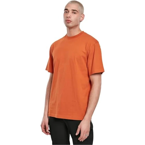 Limited-time offer: Urban Classics Men's Tall Tee Oversized Short Sleeves T-Shirt with Dropped Shoulders, 100% Jersey Cotton, rustred, L from 9.71 GBP to 9.71 GBP (save 0%)