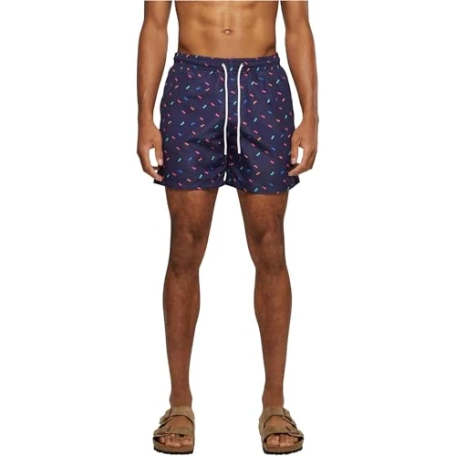 Offerta a tempo: URBAN CLASSICS Costume da Bagno Uomo, Pantaloncini da Bagno ad Asciugatura Rapida, Boxer da Bagno Surf e Attivitá Sportiva, Colore sunglasses aop, L - 40% da 24.90 € a 14.99 €