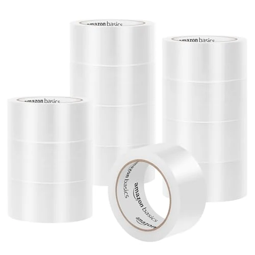 Limited offer: Amazon Basics Strong Plastic Adhesive Packaging Tape for Shipping, Moving and Storage, Clear, Low Odor, 1.88 in x 54.6 yds, 12-Pack from 21.75 EUR to 21.75 EUR (save 0%)