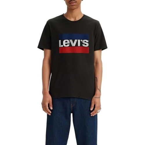 Levi's Sportswear Logo Graphic Sportswear Logo, Maglietta Uomo, Sportswear Logo Beautiful Black+, XXL