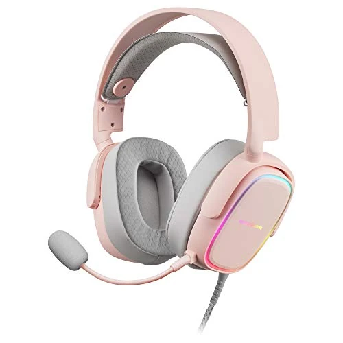 Offerta a tempo: Mars Gaming MARSGAMING, MHAX Rosa, Cuffie Multipiattaforma RGB+Mic Rimovibile, 53 mm HIFI - 0.00% da 30.90 € a 30.90 €