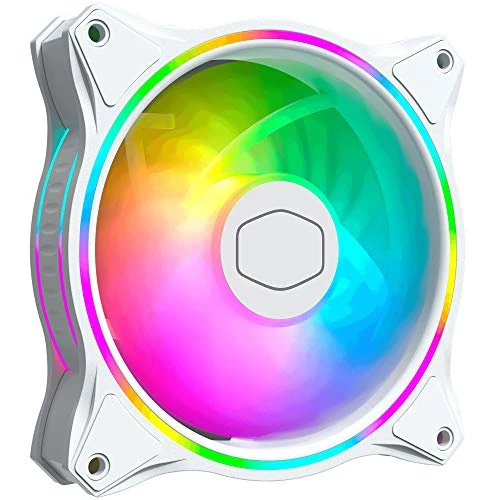 Offre limitée : Cooler Master MasterFan MF120 Halo White Edition ARGB - Ventilateurs de Boîtier 120 mm Blanc, Éclairage ARGB à Double Boucle, Pales Hybrides Incurvées, Capteur Intelligent Anti-Bourrage - 120mm de 15.96 EUR à 15.00 EUR (remise 6%)