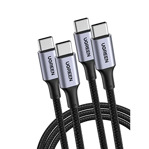 Limited-time offer: UGREEN 2 Pack USB C to USB C Charger Cable 100W 65W USB C Fast Charger Cable Compatible with MacBook Pro M3/Air, iPad Pro/Air, Dell XPS, iPhone Air/17/16 Pro Max, Galaxy S25 Ultra, Pixel 9 (2M) from 10.26 GBP to 9.75 GBP (save 5%)