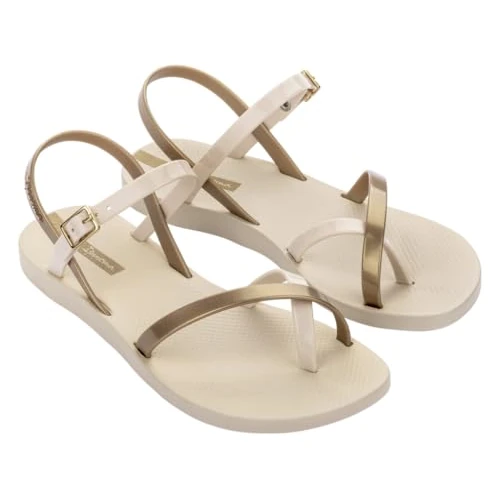 Limited-time offer: Ipanema Women's Fashion Sand VIII Fem Sandal, Beige Golden, 40 EU/7 UK from 22.12 £ to 22.12 £ (save 0.00%)
