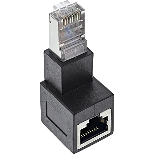 Offerta a tempo: InLine® - Adattatore RJ45 cat. 6A, connettore RJ45 maschio/femmina, 90° verso il basso - 0.00% da 9.51 € a 9.51 €