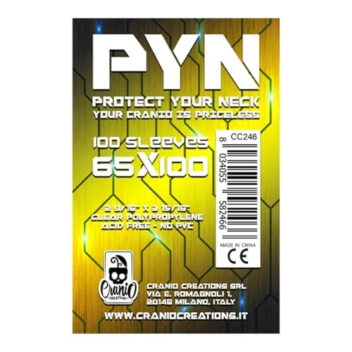 Offerta a tempo: Cranio Creations Cc246 Pyn 100 Sleeves 65X100 - 45% da 6.20 € a 3.39 €