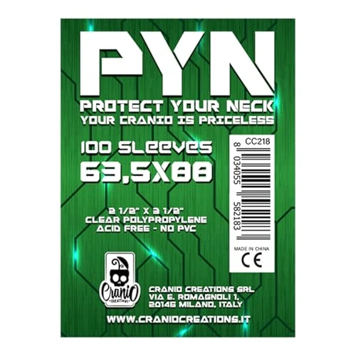 Oferta limitada: Cranio Creations CC218 PYN 100 Sleeves 63,5 x 88 de 7.06 € a 7.06 € (ahorro 0.00%)