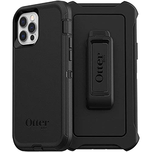 Begrenztes Angebot: OtterBox Defender Hülle für iPhone 12 / iPhone 12 Pro, stoßfest, sturzsicher, Ultra-robust, schützende Hülle, 4X getestet nach Militärstandard, Schwarz von 49.98 EUR auf 26.99 EUR (Rabatt 46%)