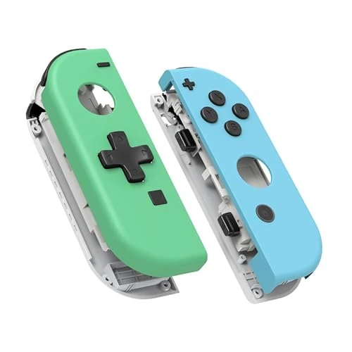eXtremeRate Joycon Handheld Controller Mintgroen & Hemelsblauw Behuizing (D-Pad-versie) Volledige Knoppen, Vervangende Hoes voor Switch & Switch Oled Joy-Con - Joycon en Console NIET Inbegrepen