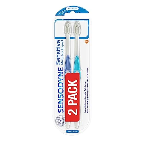 Limitiertes Angebot: Sensodyne Sensitive MultiCare Expert Zahnbürste Doppelpack, weich, 2 Stück, speziell entwickelt für Menschen mit schmerzempfindlichen Zähnen von 6.75 EUR auf 6.75 EUR (Spare 0%)