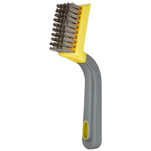 Offerta a tempo: Amazon Basics Spazzola stripper larga in acciaio inox, con impugnatura morbida, Nero, Giallo - 13% da 7.59 € a 6.63 €