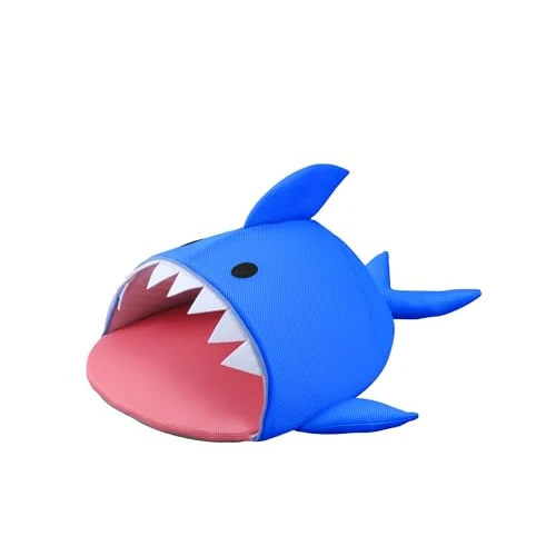 Oferta ograniczona: Iris Ohyama, Łóżko, Poduszka, Zmywalny kosz w kształcie rekina, Dwustronny z rantem, S75 x G71 x W33 cm, Antypoślizgowy, Dla kotów, Psów, PCB-20SH, Rekin z 18.99 EUR na 13.63 EUR (znizka 28%)