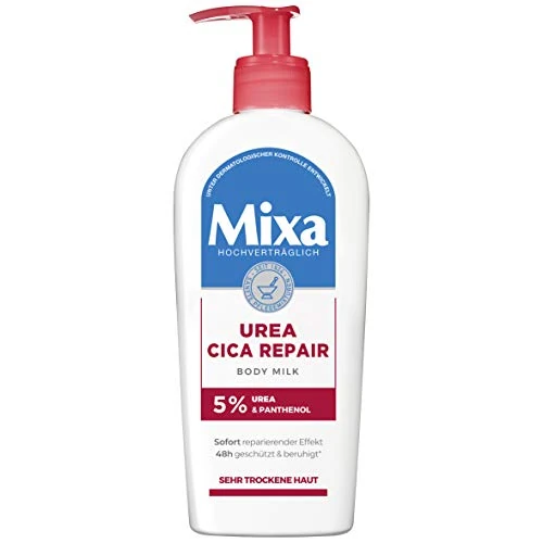 Tijdelijke aanbieding: Mixa Urea Cica Repair Body Milk, rustgevende en beschermende lichaamsmelk, met ureum en panthenol, voor zeer droge huid, zeer verdraagbaar, 250 ml (1 stuk) van 8.17 € naar 5.29 € (35% korting)