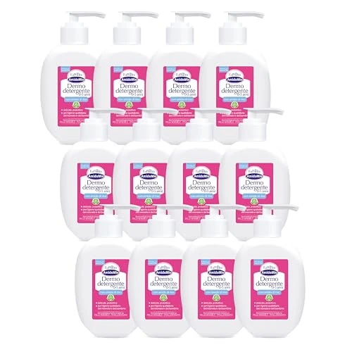 Euphidra – AmidoMio Hautreinigungsmittel, 12 Flaschen à 400 ml, feuchtigkeitsspendende und schützende Wirkung für Kinder von 0 bis 5 Jahren