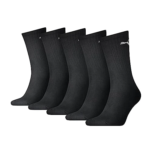 Offerta a tempo: PUMA Crew, Calzini Unisex - Adulto, Nero, 47-49 (Pacco da 5) - 0.00% da 16.50 € a 16.50 €