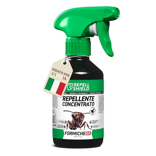 Offerta a tempo: RepellShield® Spray Antiformiche e Antizanzare Naturale – Uso Interno ed Esterno – Sicuro per Bambini e Animali – Con Oli Essenziali di Menta, Lemongrass e Citronella (250ml) - 0.00% da 13.99 € a 13.99 €