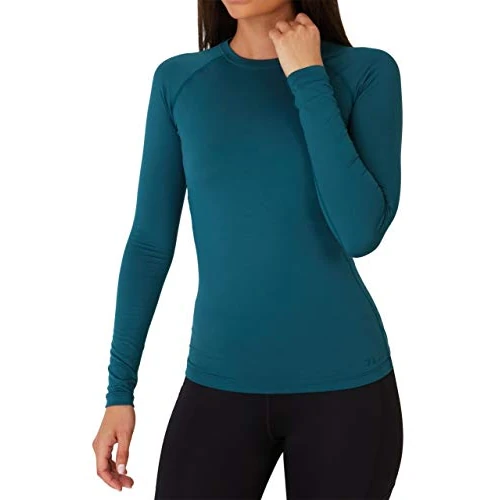 Offerta a tempo: TCA SuperThermal Maglia Termica Donna Sportiva - Maglietta Manica Lunga Invernale - Magliette Termiche - Maglie Invernali - Intimo Termico Tecnico Sci - Maglia Intima Quickdry - Blu, S - 58% da 23.99 € a 9.99 €
