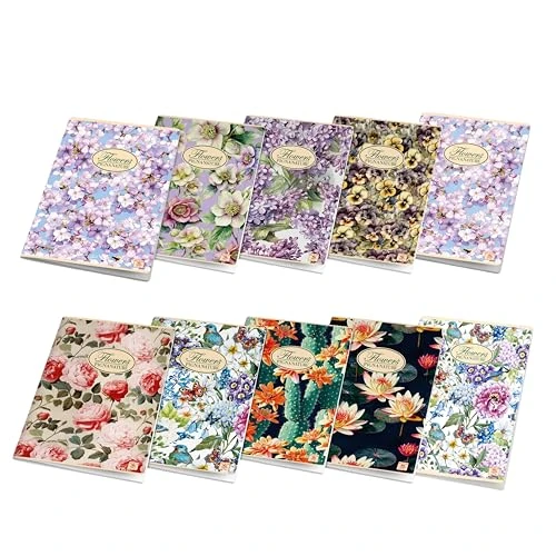 Tijdelijke aanbieding: Pigna, Maxi schriften Nature Flowers, f.to A4, 21 x 29,7 cm, binnenkant 0Q, geruit met rand, 80 g, gerecycled papier, verschillende motieven, 10 stuks van 16.00 € naar 16.00 € (0.00% korting)