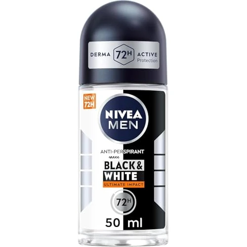 Beiersdorf Nivea Mannen Deodorant Black&White Invisible Ultimate Protection Roll On - 1600 g