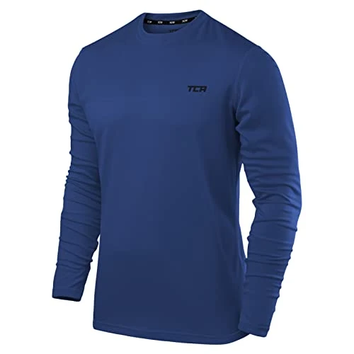 Offerta a tempo: TCA Element Maglia Uomo da Corsa a Manica Lunga - Traspirante a Maniche Lunghe con Tecnologia Quickdry - Blu Acceso, M - 58% da 23.99 € a 9.99 €