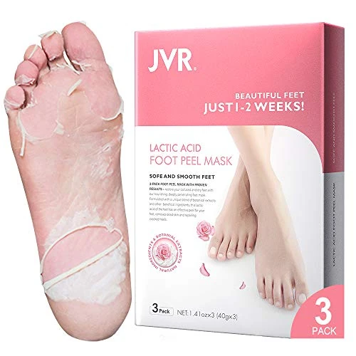 Oferta limitada: Máscara para pelar los pies, paquete de 3 máscaras para pies de ácido láctico, calcetines exfoliantes para el pie para eliminar los callos, reparar el talón agrietado y muerto (Rosa) de 16.99 € a 16.99 € (ahorro 0.00%)