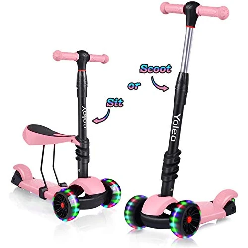 YOLEO Scooter Kids Whiz hulajnoga LED dla dzieci od 3 lat