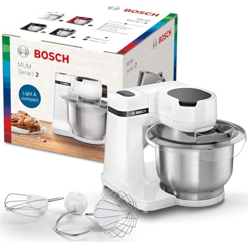 Offerta a tempo: Bosch MUMS2EW00 Impastatrice, 700 W Ciotola da 3.8L in Acciaio Inox, Bianco - 41% da 149.00 € a 88.44 €