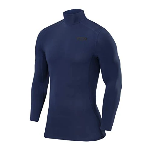 Offerta a tempo: TCA PRO Performance Bambino Maglia Collo Alto a Maniche Lunghe - Blu, S Ragazzi (6-8 Anni) - 60% da 19.99 € a 7.99 €