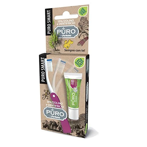 Puro By Forhans Spazzolino Più Dentifricio Smart Puro - 40 Gr