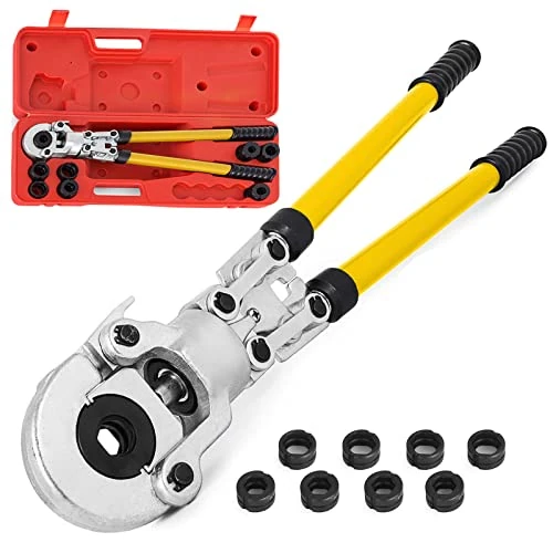 Zeitlich begrenztes Angebot: VEVOR Presszange U16 U20 U25 U32 TH16 TH20 TH26, TH32 mm Crimpzange Presszange 6 T Druckkraft Rohrpresszange mit um 360° Drehbarem Kopf und Ergonomischem Griff Rohrcrimpzange Tragbar Ø16-32m von 85.90 € auf 85.90 € (0.00% Raba