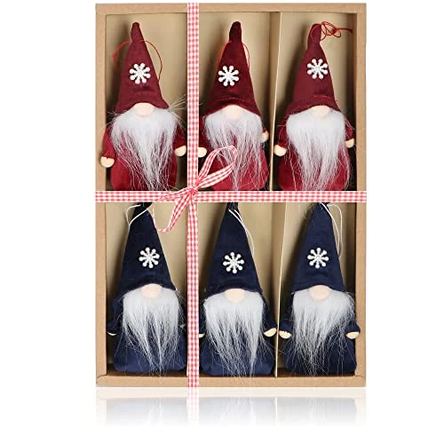 Tijdelijke aanbieding: COM-FOUR® 6x premium kerstmanhangers voor in de kerstboom, betoverende kerstboomfiguurhangers als boomhangers, kerstversieringen of cadeaulabels van 9.99 EUR naar 9.99 EUR (korting 0%)