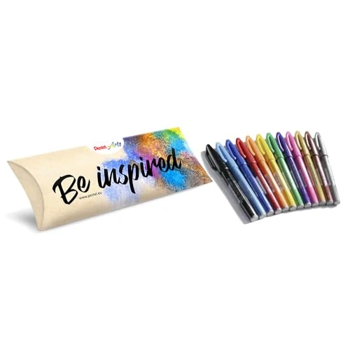 Offerta a tempo: Pentel SES15C Brush Sign Pen pennarello punta fibra flessibile 12 colori ass.ti - 14% da 22.50 € a 19.39 €