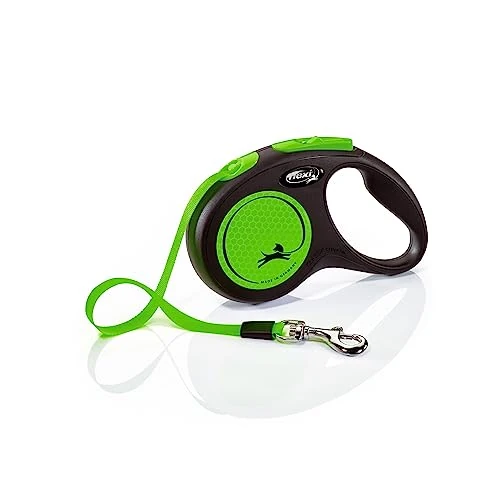 Limited offer: Flexi - CL11T5-251 -S Neog - Leave for dogs - Board of Cat - New Neon S Tape 5 m, Black/Neon Green from 12.79 EUR to 12.15 EUR (save 5%)
