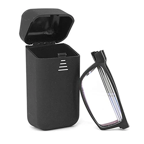 Offerta a tempo: KoKoBin Pieghevole Anti Luce Blu Occhiali da Lettura Per uomo e donna con fionda specchio telescopico gambe con una scatola portatile Per viaggiare (nero, 1.5) - 45% da 16.99 € a 9.34 €
