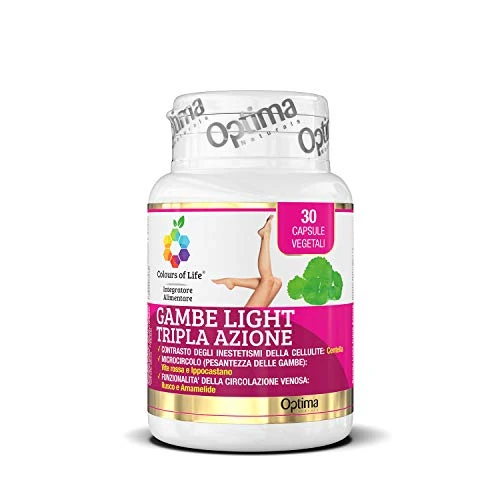Offre limitée : Colours of Life Light Legs Triple Action - Supplément de vigne rouge, de centella, de genêt de boucher, de marron d'Inde et d'hamamélis - 30 gélules végétales de 25.10 € à 25.10 € (0.00% de remise)
