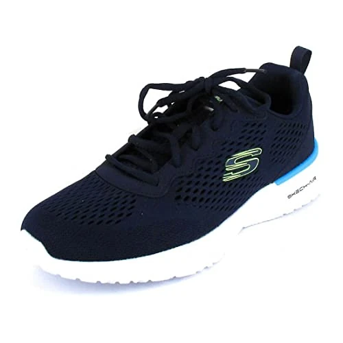 Oferta limitada: Skechers Skech-air Dynamight Tuned Up, Zapatillas de deporte para Hombre, Navy Engineered Mesh/Pu/Lime Trim, 44 EU de 74.95 EUR a 38.95 EUR (ahorro 48%)
