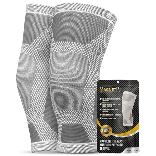 Oferta limitowana: MagnetRX® Rękaw kompresyjny na kolana z terapią magnetyczną - (2 sztuki) wsparcie kolana z magnesami na ból i regenerację kolan - terapia magnesem wsparcie kolana (duży) z 143.95 zł na 143.95 zł (oszczędź 0.00%)