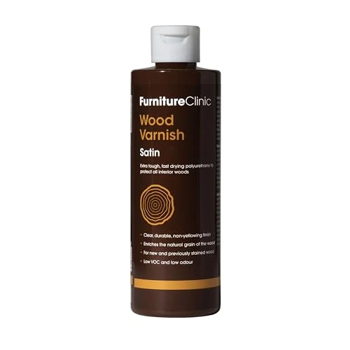Offerta a tempo: Vernice per legno per interni extra forte (500 ml, satinata) - Vernice per legno a base d'acqua ad asciugatura rapida per proteggere tutti i mobili, le porte e altri legni duri e teneri dai graffi - 0.00% da 39.74 € a 39.74 €
