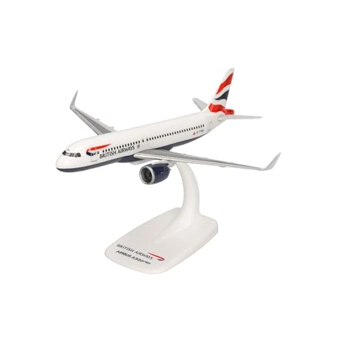 Limited-time offer: Herpa SnapFit Airplane Model British Airways Airbus A320 Neo - G-TTNA | scale 1:200, detailed plastic miniature with display stand, authentic design, collectible aircraft model for adults ages 14+ from 24.75 £ to 24.75 £ (save 0.00%)