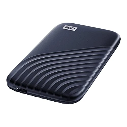 Limited offer: WD My Passport SSD, 2TB Portable External SSD, read speeds up to 1050 MB/s, write speeds up to 1000MB/s, Portable SSD, Works with PC, Xbox and Playstation, Midnight Blue from 209.99 EUR to 209.99 EUR (save 0%)