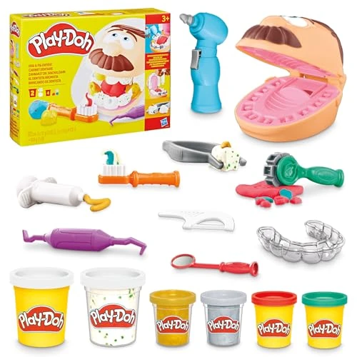 Oferta limitowana: Play-Doh Drill'N'Fill Dentist Drill'N'Fill Dentist Zabawka z Ciastoliną, Wielokolorowy, Od 3 lat z 58.00 zł na 58.00 zł (oszczędź 0.00%)
