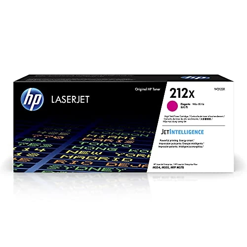 HP W2123X 212X High Yield Original LaserJet Toner Cartridge, Magenta, Single Pack